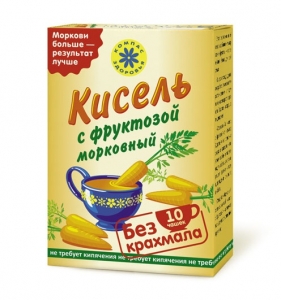 Кисель "Морковный" с фруктозой 150г 1/40