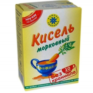 Кисель овсяно-льняной "Морковный" 150 г 1/40